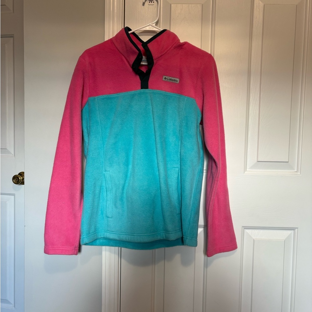 Columbia Kids Fleece Jacket - Pink and Teal